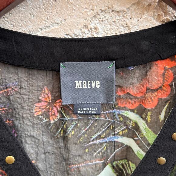 MAEVE Nighttime Florals Dress Size 2 - Picture 5 of 9